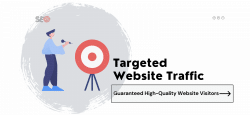 Graphic showcasing website analytics and an upward traffic trend, emphasizing the impact of buying targeted traffic to enhance online visibility and growth.